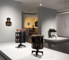 <p>Installation view of the exhibition Modern Gothic: The Inventive Furniture of Kimbel and Cabus, 1863–82 at the Brooklyn Museum</p>