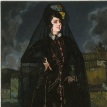 
                          
                          Ignacio Zuloaga y Zabaleta (Spanish, 1870–1945). Portrait of Anita Ramírez in Black, 1916. Oil on canvas. Brooklyn Museum, Museum Collection Fund, 18.41
                          
                          