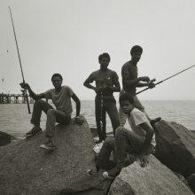 
                          
                          Stephen Salmieri (American, born 1945). Coney Island, 1971. Gelatin silver photograph, image: 8 × 101⁄8 in. (20.3 × 25.7 cm). Brooklyn Museum, Gift of Edward Klein, 82.201.48. ©Stephen Salmieri. (Photo: Sarah DeSantis, Brooklyn Museum)
                          
                          