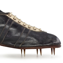 <p>Gebrüder Dassler Schuhfabrik. Modell Waitzer, 1936. adidas AG. (Photo: adidas AG / studio waldeck. Courtesy American Federation of Arts)</p>