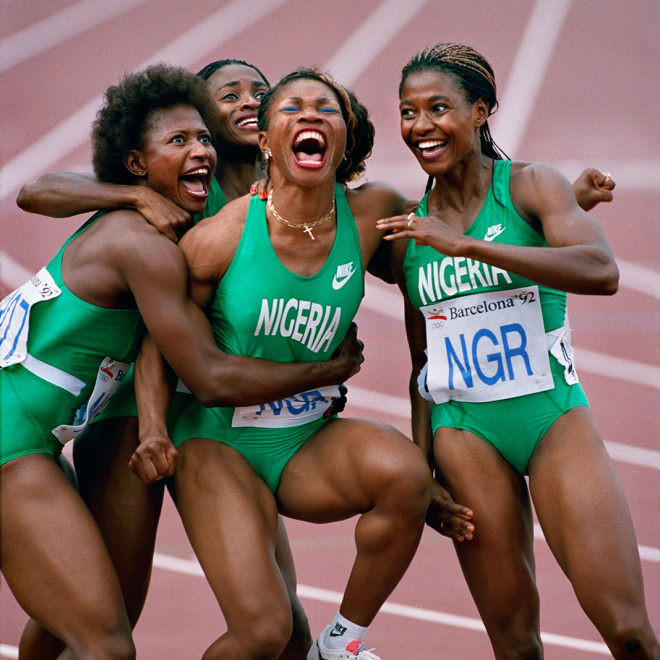 Ken Geiger: Nigerian Relay Team, Olympics, Barcelona (detail)