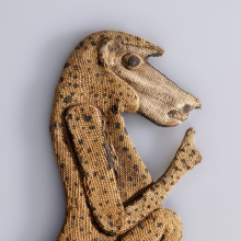 
                          
                          Baboon Appliqué from an Animal Mummy. Possibly from Saqqara, Egypt. Ptolemaic Period, 305–30 B.C.E. Linen, 51/2 x 23/8 in. (14.2 x 5.6 cm). Brooklyn Museum; Charles Edwin Wilbour Fund, 37.272E. (Photo: Gavin Ashworth, Brooklyn Museum)
                          
                          
