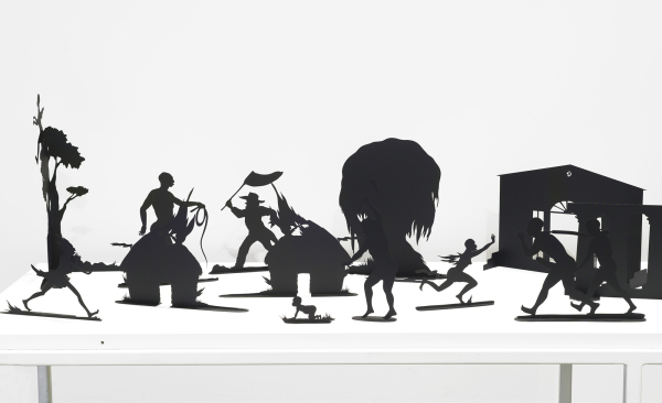 Kara Walker: Burning African Village Play Set with Big House and Lynching