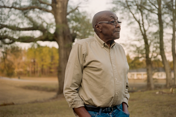 James Johnson near his home in Abbeville, Alabama