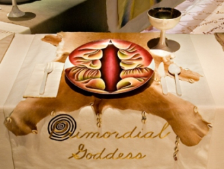 Judy Chicago: The Dinner Party detail