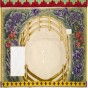 <p>Judy Chicago (American, b. 1939). <em>The Dinner Party</em> (Eleanor of Aquitaine runner), 1974–79. Cotton/linen base fabric, woven interface support material (horsehair, wool, and linen), cotton twill tape, silk, synthetic gold cord, tapestry, bleached linen, wool, silk satin, silk thread, felt, appliquéd fabric, thread, 52 3/8 × 30 5/8 in. (133 × 77.8 cm). Brooklyn Museum, Gift of the Elizabeth A. Sackler Foundation, 2002.10. © Judy Chicago</p>