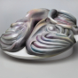 <p>Judy Chicago (American, b. 1939). <em>The Dinner Party</em> (Georgia O’Keeffe plate), 1974–79. Porcelain with overglaze enamel (China paint), 14 1/2 × 14 × 4 3/4 in. (36.8 × 35.6 × 12.1 cm). Brooklyn Museum, Gift of the Elizabeth A. Sackler Foundation, 2002.10. © Judy Chicago</p>