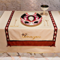 <p>Judy Chicago (American, b. 1939). <em>The Dinner Party</em> (Amazon place setting), 1974–79. Mixed media: ceramic, porcelain, textile. Brooklyn Museum, Gift of the Elizabeth A. Sackler Foundation, 2002.10. © Judy Chicago. Photograph by Jook Leung Photography</p>