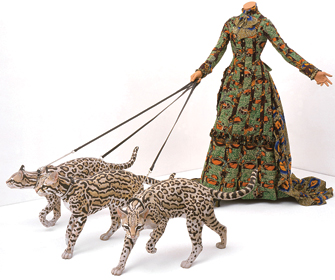 Yinka Shonibare MBE: Leisure Lady (with Ocelots)