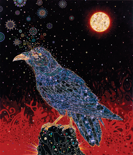 Fred Tomaselli: Big Raven