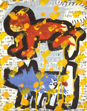 Keith Haring: Flyer for Des Refusés at Westbeth Painters Space, New York City
