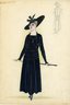 Fashion and Costume Sketch Collection, 1912-1950.