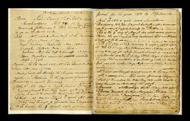 <em>"Jane Schenck journal."</em>, 1812-1816. Printed material. Brooklyn Museum. (CS71_Sch21_A4_Malbone_Schenck_p02-03_edited_SL1.jpg