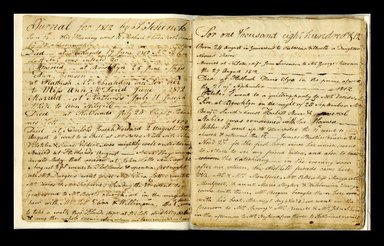 <em>"Jane Schenck journal."</em>, 1812-1816. Printed material. Brooklyn Museum. (CS71_Sch21_A4_Malbone_Schenck_p04-05_edited_SL1.jpg