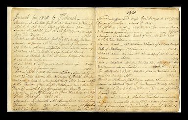 <em>"Jane Schenck journal."</em>, 1812-1816. Printed material. Brooklyn Museum. (CS71_Sch21_A4_Malbone_Schenck_p22-23_edited_SL1.jpg