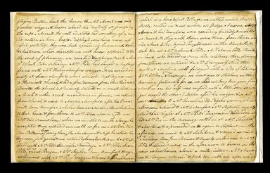 <em>"Jane Schenck journal."</em>, 1812-1816. Printed material. Brooklyn Museum. (CS71_Sch21_A4_Malbone_Schenck_p26-27_edited_SL1.jpg