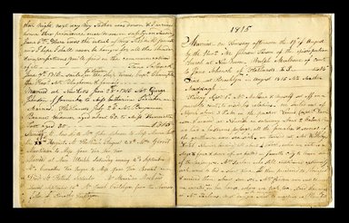 <em>"Jane Schenck journal."</em>, 1812-1816. Printed material. Brooklyn Museum. (CS71_Sch21_A4_Malbone_Schenck_p30-31_edited_SL1.jpg
