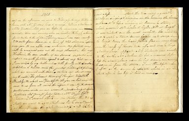 <em>"Jane Schenck journal."</em>, 1812-1816. Printed material. Brooklyn Museum. (CS71_Sch21_A4_Malbone_Schenck_p32-33_edited_SL1.jpg