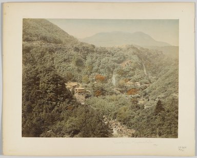 <em>"View from Miyanoshita"</em>, 1890. Bw photographic print, hand tinted. Brooklyn Museum. (Photo: Brooklyn Museum, DS809_P561_no01a_PS4.jpg