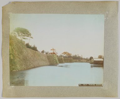 <em>"142B. Tokyo Castle."</em>, 1890. Bw photographic print, sepia toned. Brooklyn Museum. (Photo: Brooklyn Museum, DS809_P56_vol1_no14b_PS4.jpg