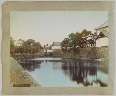 <em>"Imperial castle, Tokyo."</em>, 1890. Bw photographic print, sepia toned. Brooklyn Museum. (Photo: Brooklyn Museum, DS809_P56_vol1_no15b_PS4.jpg