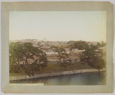 <em>"Tokyo city from Imperial palace, Tokyo."</em>, 1890. Bw photographic print, sepia toned. Brooklyn Museum. (Photo: Brooklyn Museum, DS809_P56_vol1_no16a_PS4.jpg