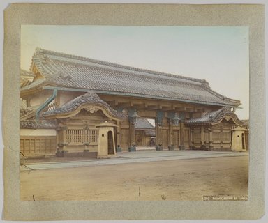 <em>"310. Prince House at Tokio."</em>, 1890. Bw photographic print, sepia toned. Brooklyn Museum. (Photo: Brooklyn Museum, DS809_P56_vol1_no16b_PS4.jpg