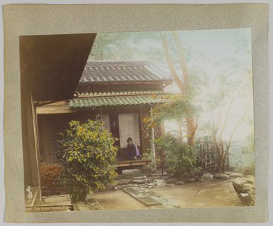 <em>"1028. Tea house room, Uyeno."</em>, 1890. Bw photographic print, sepia toned. Brooklyn Museum. (Photo: Brooklyn Museum, DS809_P56_vol1_no18b_PS4.jpg