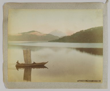 <em>"Fujiyama from Hakone."</em>, 1890. Bw photographic print, sepia toned. Brooklyn Museum. (Photo: Brooklyn Museum, DS809_P56_vol1_no39b_PS4.jpg