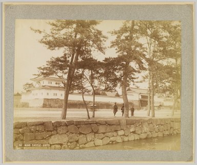 <em>"59. Nijho Castle, Kioto."</em>, 1890. Bw photographic print, sepia toned. Brooklyn Museum. (Photo: Brooklyn Museum, DS809_P56_vol2_no62_PS4.jpg