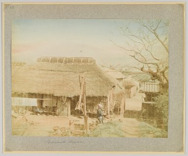 <em>"Annotated:  Peasants' house."</em>, 1890. Bw photographic print, sepia toned. Brooklyn Museum. (Photo: Brooklyn Museum, DS809_P56_vol2_no68_PS4.jpg