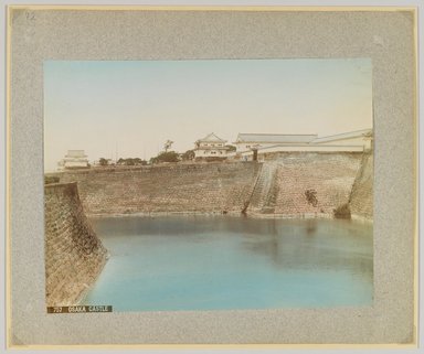 <em>"757. Osaka Castle."</em>, 1890. Bw photographic print, sepia toned. Brooklyn Museum. (Photo: Brooklyn Museum, DS809_P56_vol2_no72_PS4.jpg