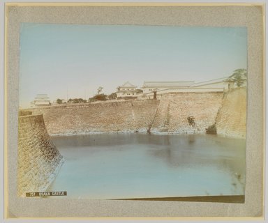 <em>"757. Osaka Castle."</em>, 1890. Bw photographic print, sepia toned. Brooklyn Museum. (Photo: Brooklyn Museum, DS809_P56_vol2_no73_PS4.jpg