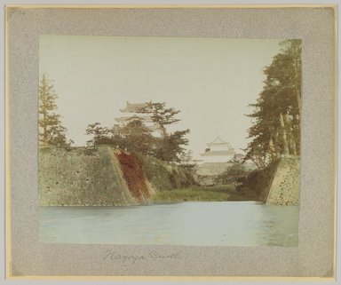 <em>"Annotated:  Nagoya Castle."</em>, 1890. Bw photographic print, sepia toned. Brooklyn Museum. (Photo: Brooklyn Museum, DS809_P56_vol2_no74_PS4.jpg