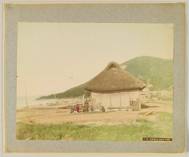 <em>"B248. Sumaura near Kobe."</em>, 1890. Bw photographic print, sepia toned. Brooklyn Museum. (Photo: Brooklyn Museum, DS809_P56_vol2_no85_PS4.jpg