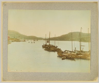 <em>"81. Onomichi, Bingo."</em>, 1890. Bw photographic print, sepia toned. Brooklyn Museum. (Photo: Brooklyn Museum, DS809_P56_vol2_no88_PS4.jpg