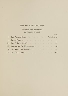 <em>"List of illustrations."</em>, 1910. Printed material. Brooklyn Museum, NYARC Documenting the Gilded Age phase 2. (Photo: New York Art Resources Consortium, F127_H8_K79_0014.jpg