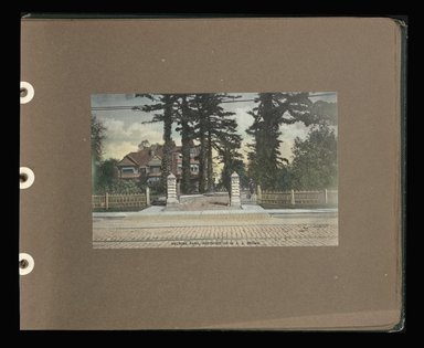 <em>"Melrose Park, Residence of W. A. A. Brown."</em>. Photograph album, 8.375 x 10.125 in (21 x 26.6 cm). Brooklyn Museum, CHART_2012. (F129_B79_B776_Brooklyn_Garden_10.jpg