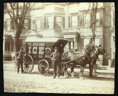 <em>"Winthrop Street, Flatbush, Brooklyn. April 8, 1904."</em>, 1904. Bw photographic print, sepia toned. Brooklyn Museum, CHART_2012. (Photo: Tracey A. Tisdell, F129_B79_C68_Winthrop_Street.jpg