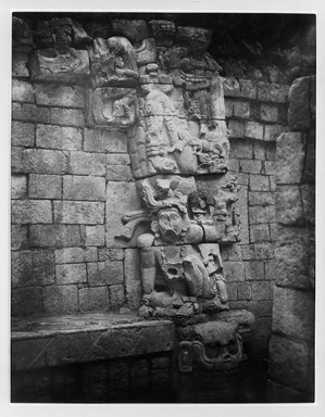 <em>"Copan. East Side of Doorway Leading to the Inner Chamber of Temple."</em>, 1885. Bw copy negative, 4 x 5in (10.2 x 12.8 cm). Brooklyn Museum, Maudslay. (F1435_M442_Maudslay_002.jpg