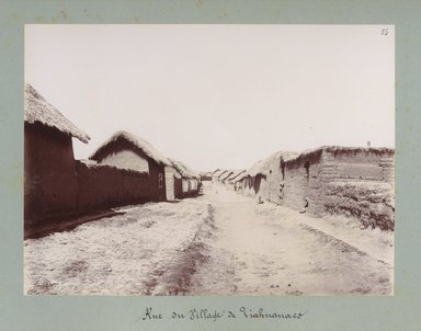 <em>"Rue de Village de Tiahuanaco."</em>, 1903. Bw photograph (original print), 9 x 7in (23 x 18cm). Brooklyn Museum, Sintich. (F3319.1_T55_M69_Sintich_002.jpg