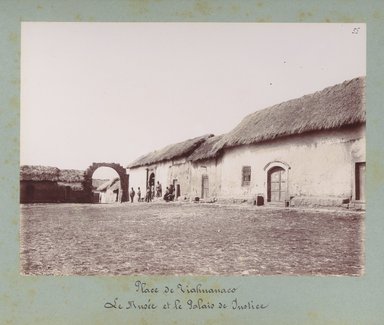 <em>"Place de Tiahuanaco. Le Musee et le Palais de Justice."</em>, 1903. Bw photograph (original print), 9 x 7in (23 x 18cm). Brooklyn Museum, Sintich. (F3319.1_T55_M69_Sintich_003.jpg