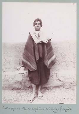 <em>"Indien Aymara. Un des travailleurs de la Mission française."</em>, 1903. Bw photograph (original print), 9 x 7in (23 x 18cm). Brooklyn Museum, Sintich. (F3319.1_T55_M69_Sintich_060.jpg