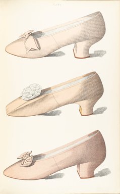 <em>"Color illustration of shoes."</em>, 1900. Printed material. Brooklyn Museum. (Photo: Brooklyn Museum, GT2130_G7d_Greig_1900_pl05_PS4.jpg