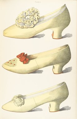 <em>"Color illustration of shoes."</em>, 1900. Printed material. Brooklyn Museum. (Photo: Brooklyn Museum, GT2130_G7d_Greig_1900_pl06_PS4.jpg