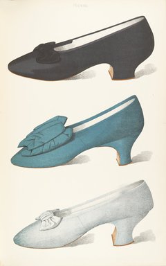<em>"Color illustration of shoes."</em>, 1900. Printed material. Brooklyn Museum. (Photo: Brooklyn Museum, GT2130_G7d_Greig_1900_pl08_PS4.jpg