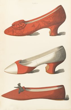 <em>"Color illustration of shoes."</em>, 1900. Printed material. Brooklyn Museum. (Photo: Brooklyn Museum, GT2130_G7d_Greig_1900_pl20_PS4.jpg
