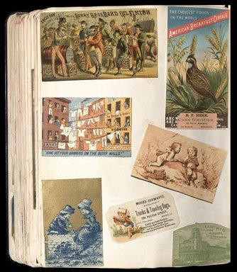 <em>"Scrapbook page."</em>. Printed material, 10 x 12.25 in (25.4 x 31.1 cm). Brooklyn Museum, CHART_2012. (HF5841_C59_v1_p85.jpg