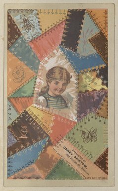 <em>"Tradecard. Henry Bristow. 294 Fulton Street. Brooklyn."</em>, 1884. Printed material, 7 x 4.5in (18 x 11.5cm). Brooklyn Museum, CHART_2012. (HF5841_C59_v2_p01e_tradecard_Bristow.jpg