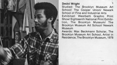 <em>"Brooklyn Museum Art School faculty. Dmitri Wright, ca. 1979."</em>, 1979. Bw photographic print. Brooklyn Museum, Art School. (Photo: Brooklyn Museum, MAS_Vfacultyi012.jpg